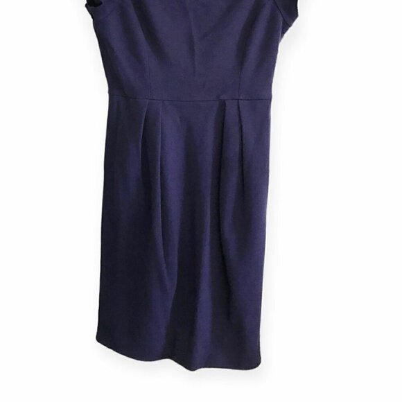 Diane von Furstenberg purple wool blend ponte dress, Size 12 - Picture 5 of 10